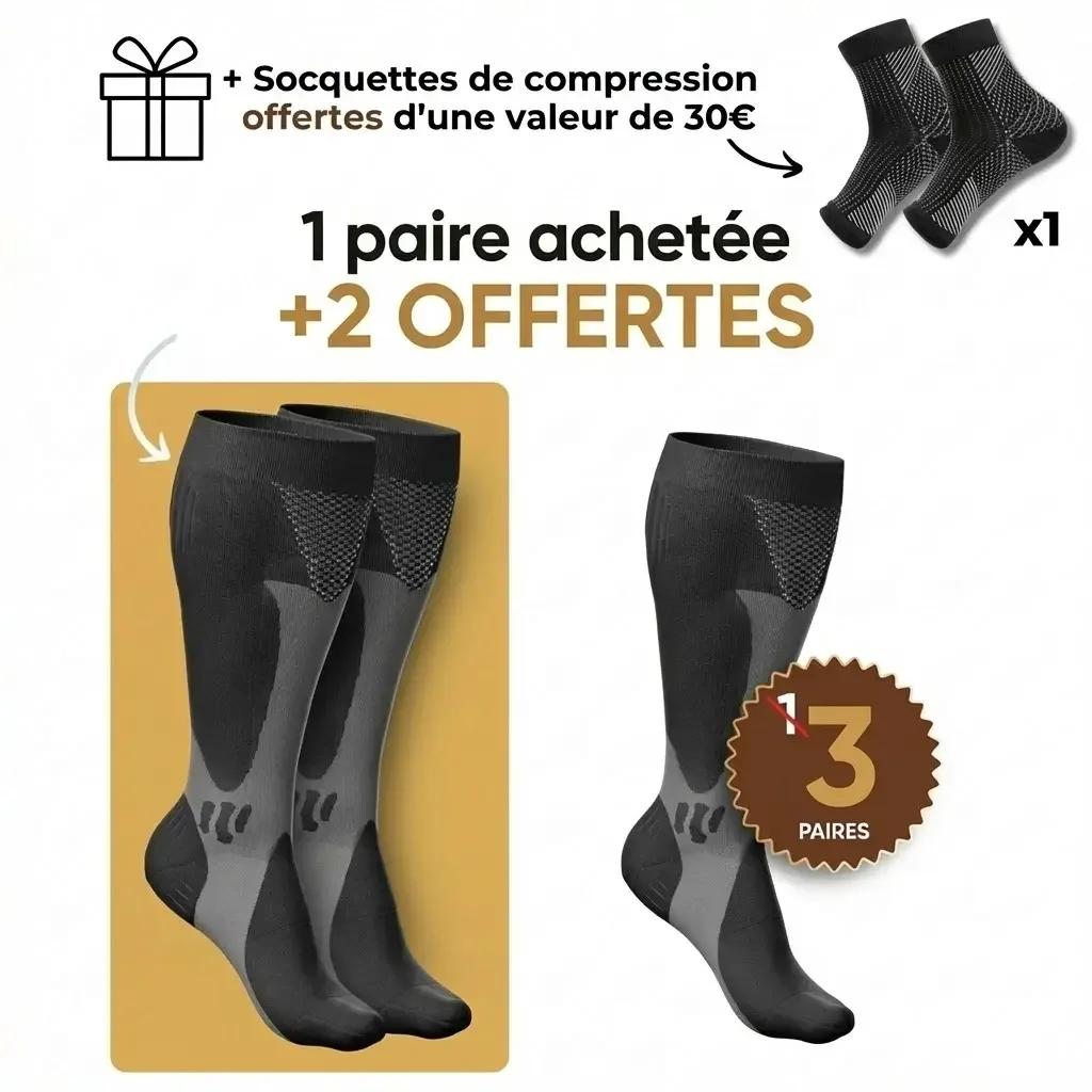 VenoRelief | Chaussettes de compression graduée