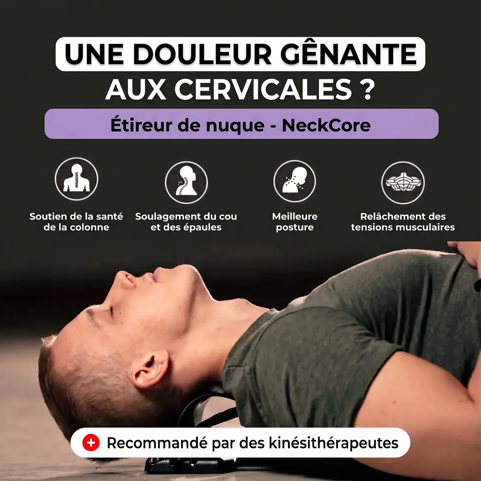 NeckCore | Étireur de Nuque à Traction Cervicale