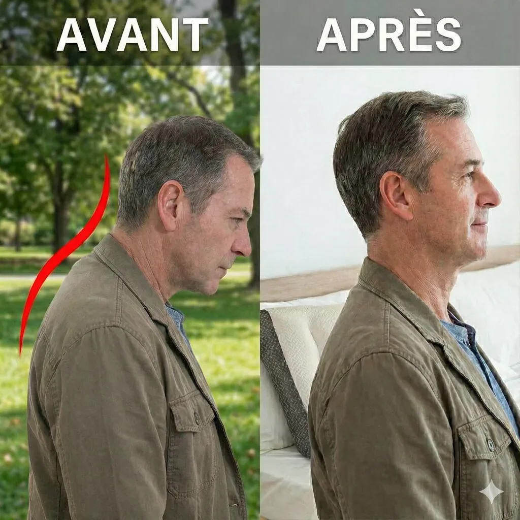 ComfiSleep | Oreiller Ergonomique à Double Hauteur