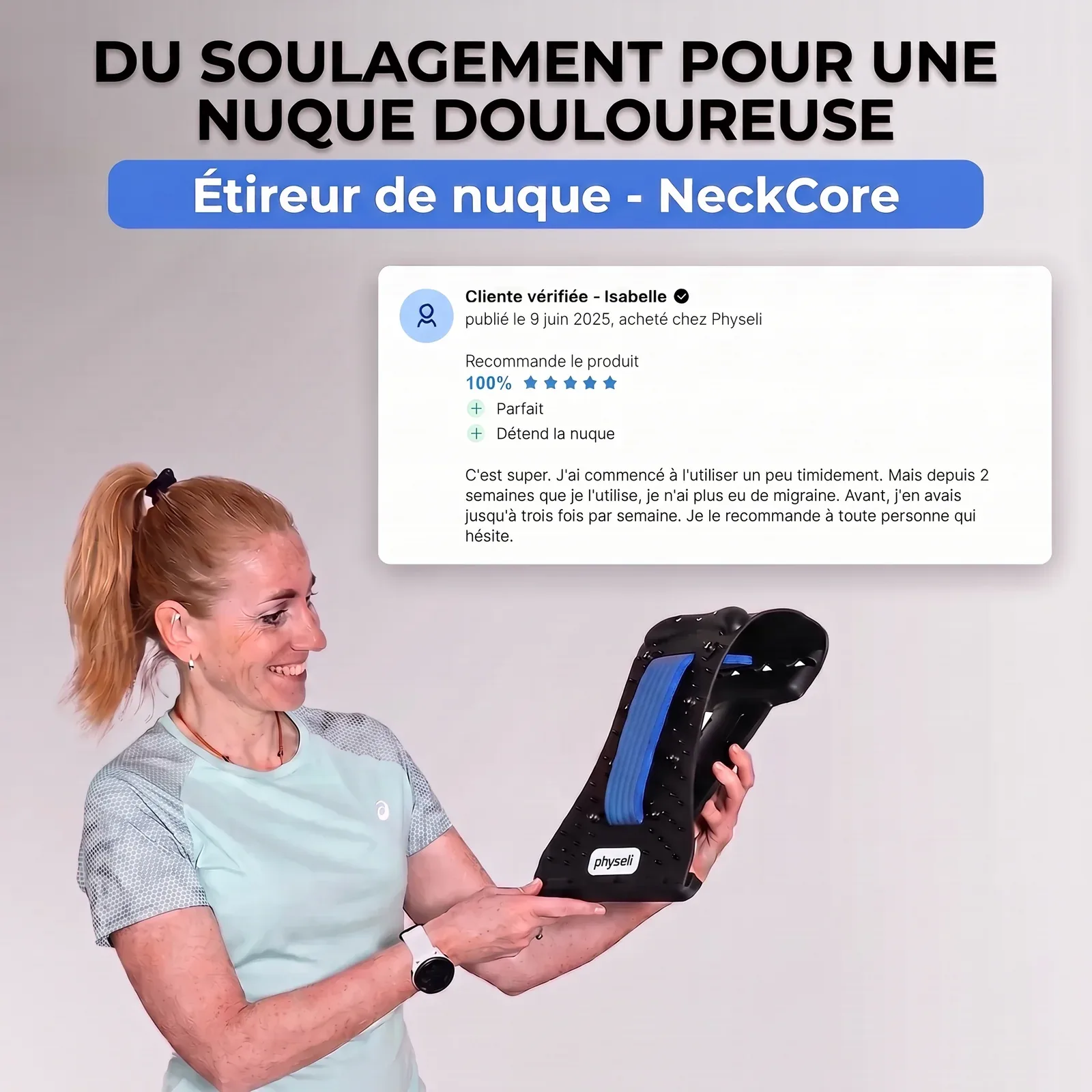 NeckCore | Étireur de Nuque à Traction Cervicale