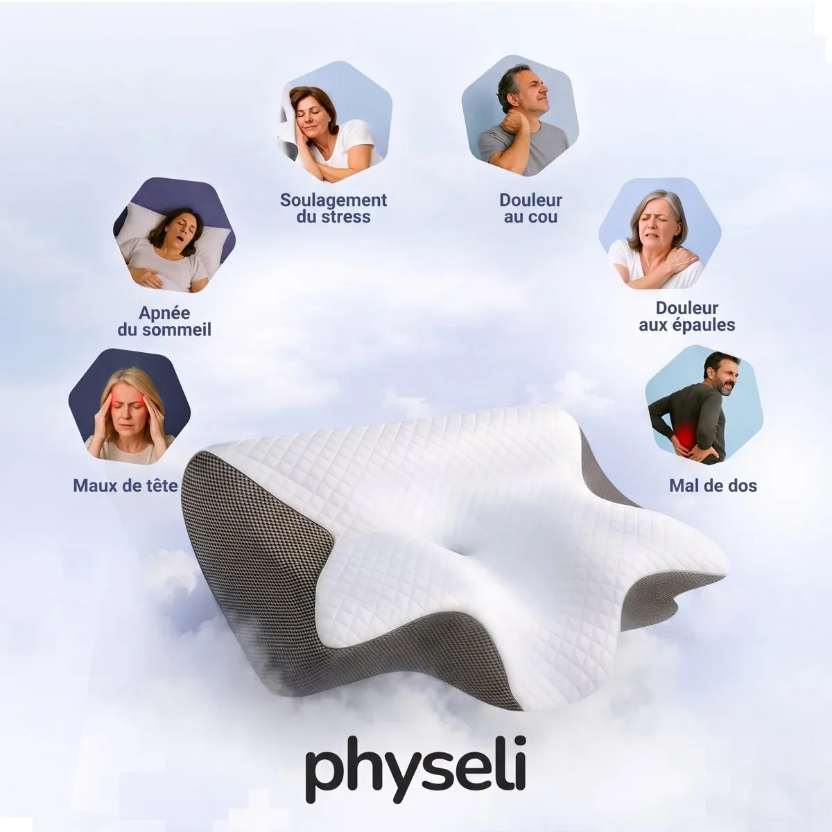CerviRest | Oreiller Cervical Ergonomique