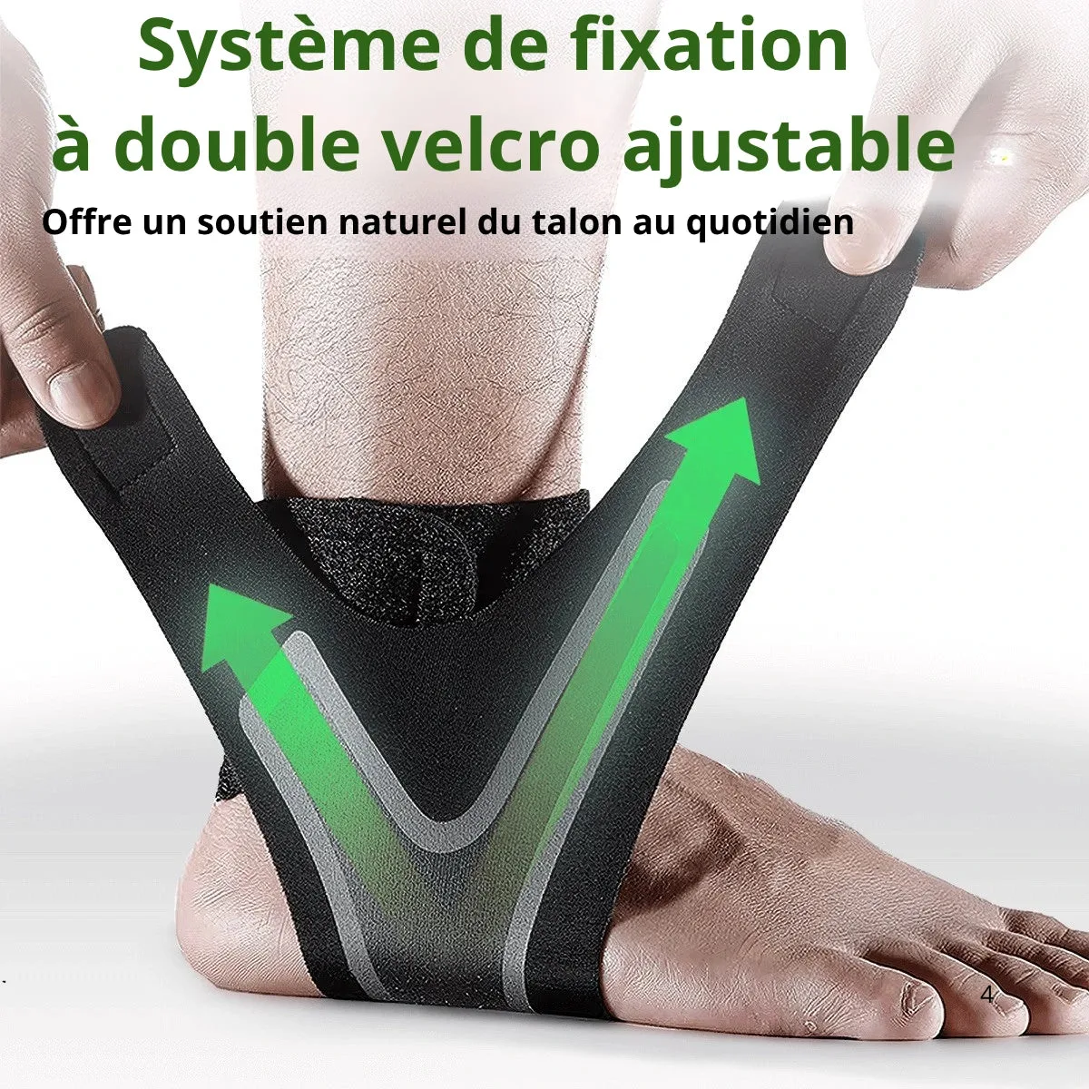 Système de fixation à double velcro ajustable