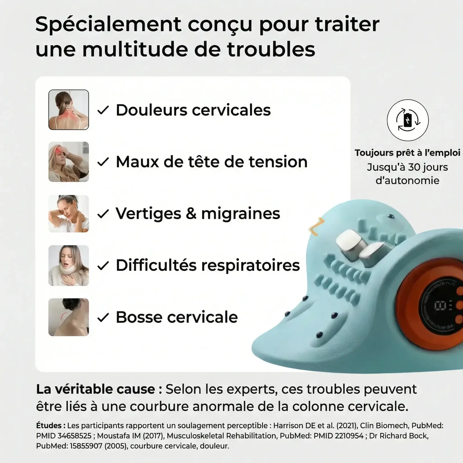 CerviCore | Appareil de thérapie cervicale 5 en 1