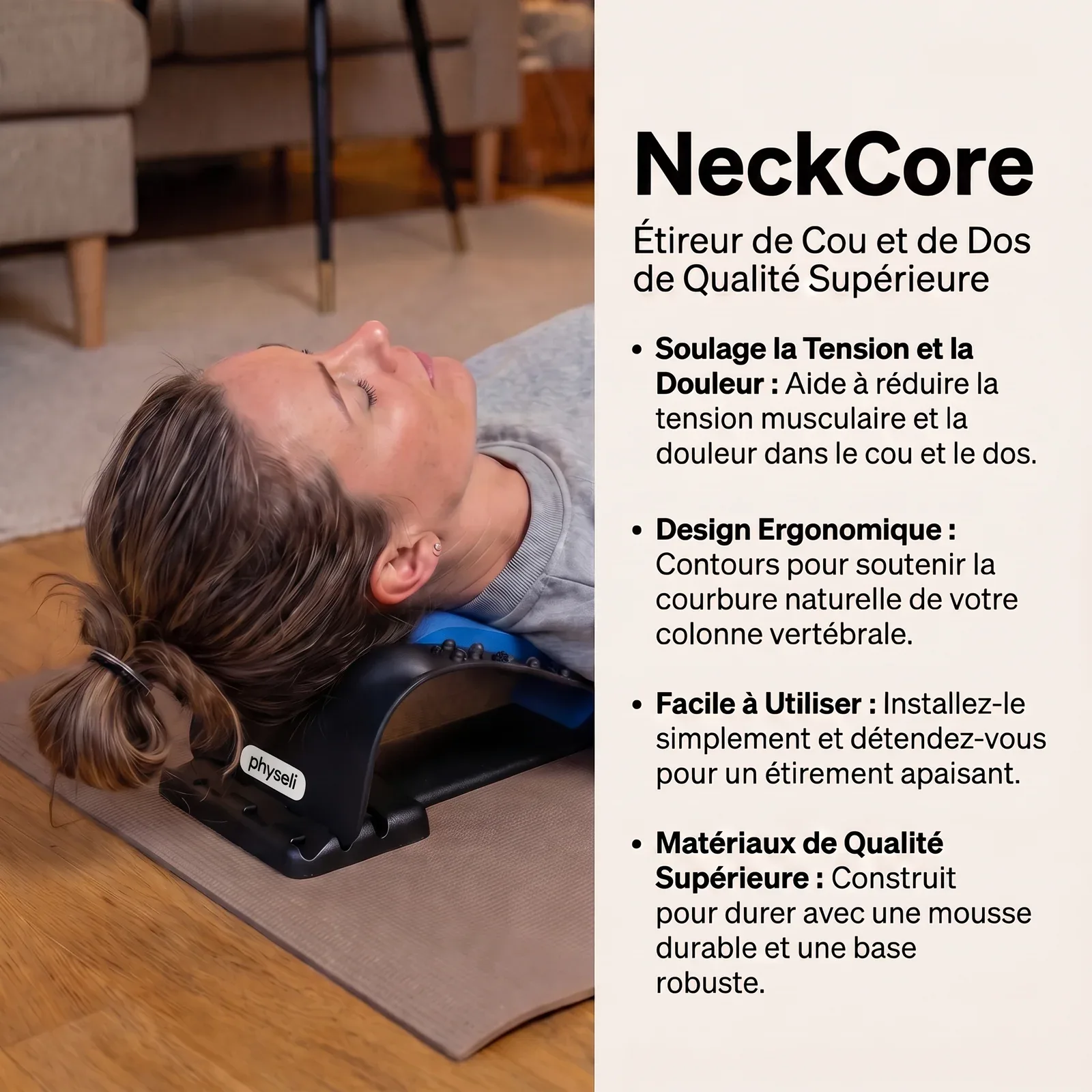 NeckCore | Étireur de Nuque à Traction Cervicale