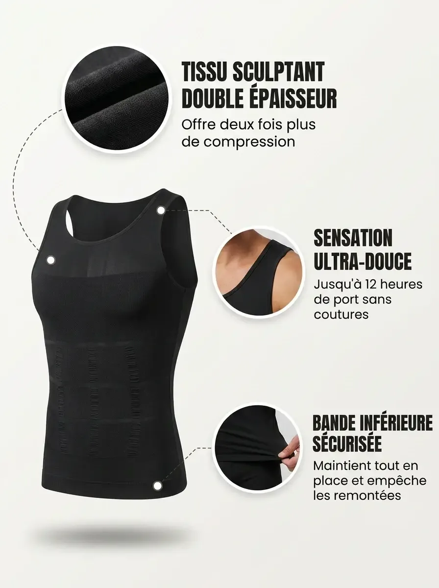 SlimCore | Débardeur gainant haute compression