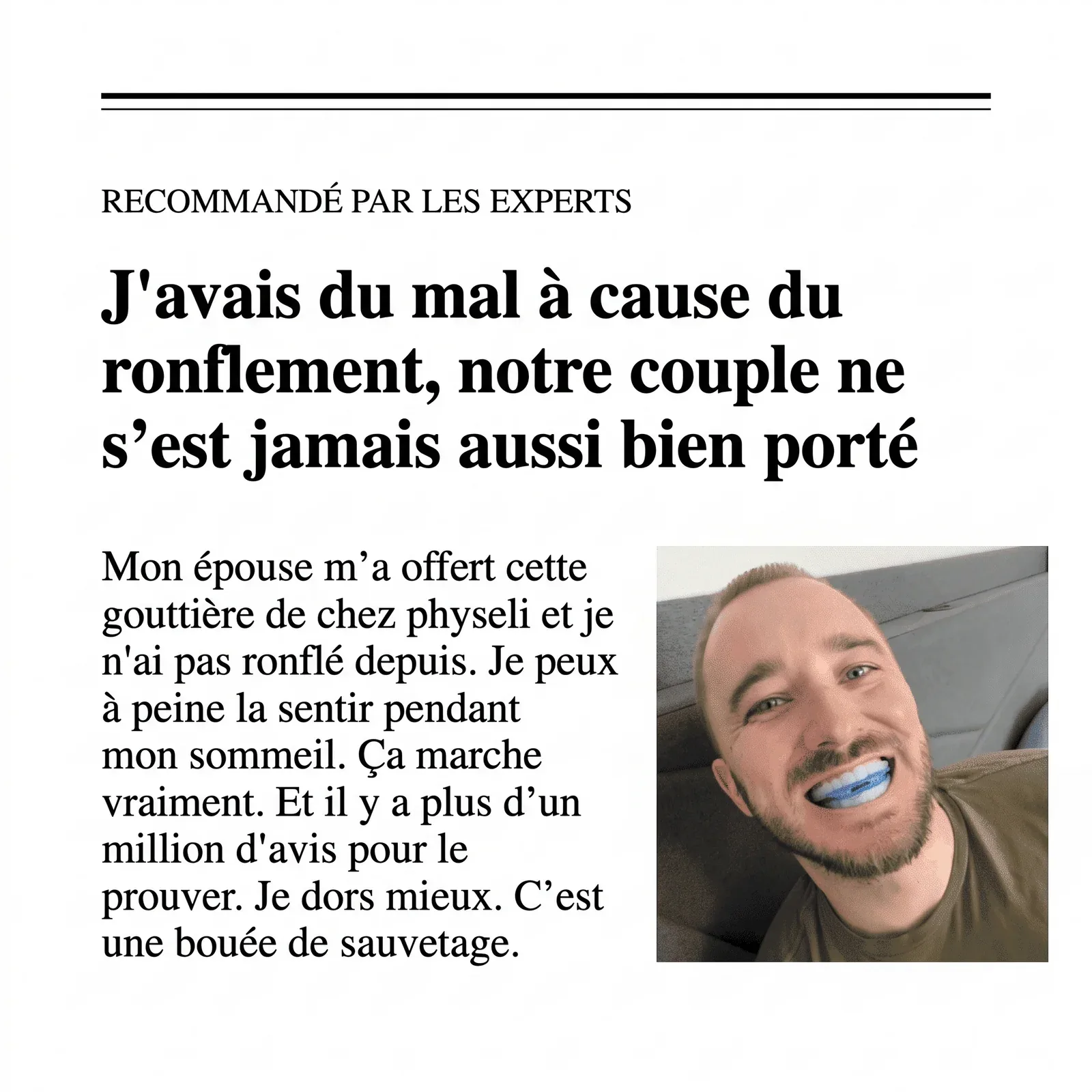 Dormex | Gouttière anti-ronflement