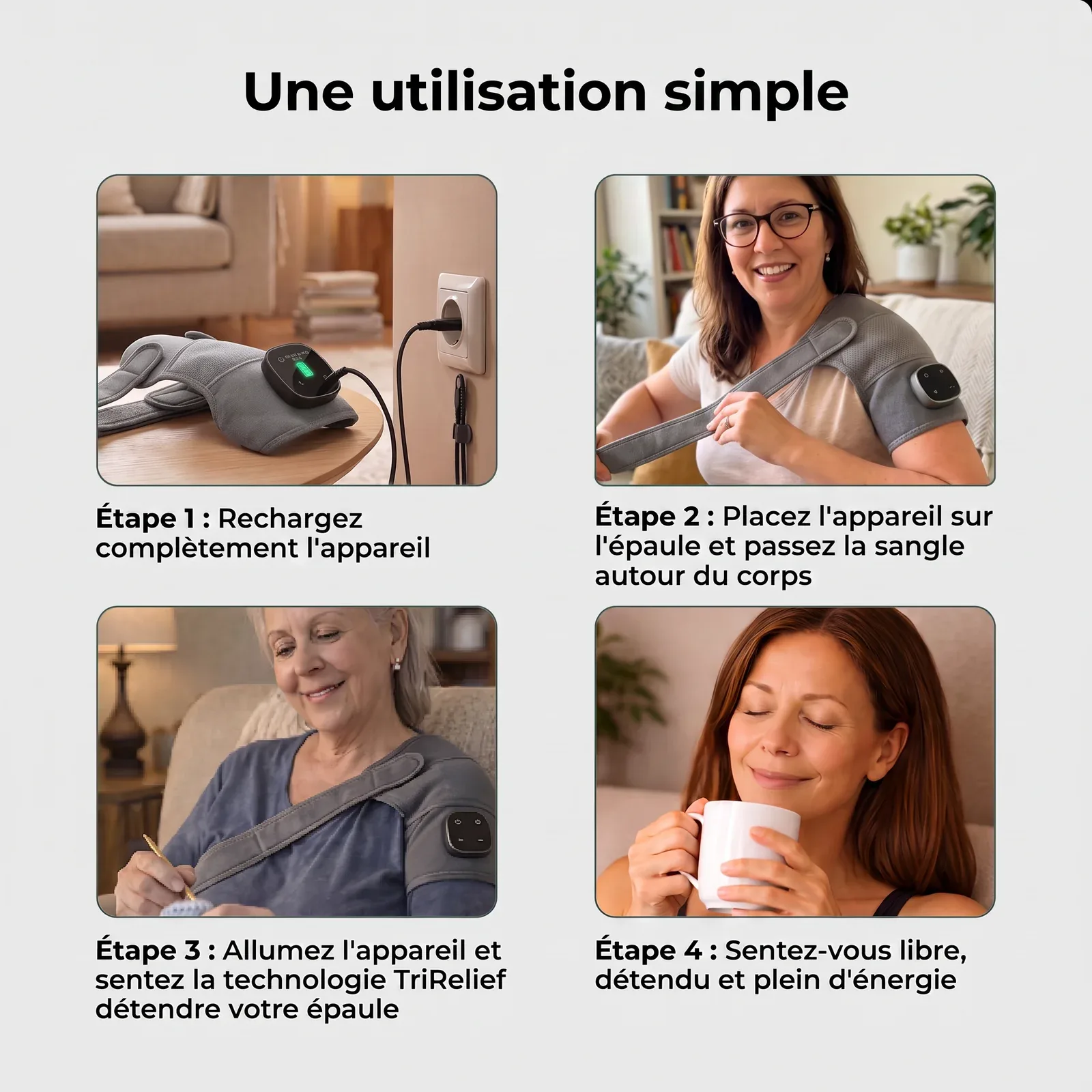DeltaCore | Masseur d'Épaule 3-en-1