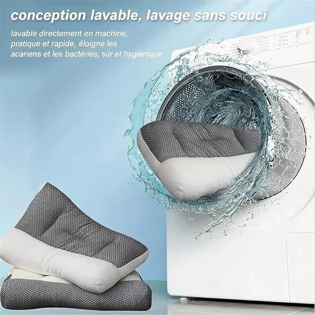 ComfiSleep | Oreiller Ergonomique à Double Hauteur